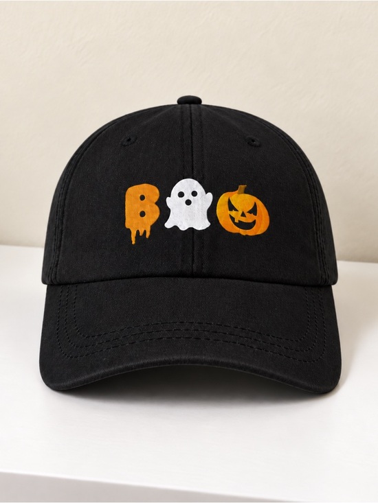 Other - Boo Pumpkin Halloween Black Classic Dad Hat